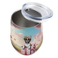 thumbnail image 3 of My Dog Is My Valentine Cute Boxer in Gift Box 12oz Stainless Steel Wine Tumbler Insulated Cup with Lid Boxers Dog Lover Gifts Idea - 3006, 3 of 5