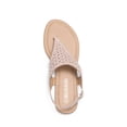 thumbnail image 3 of Sandalia DREAM PAIRS plana nude con tira en T y pedrería talla 7.5, 3 of 7