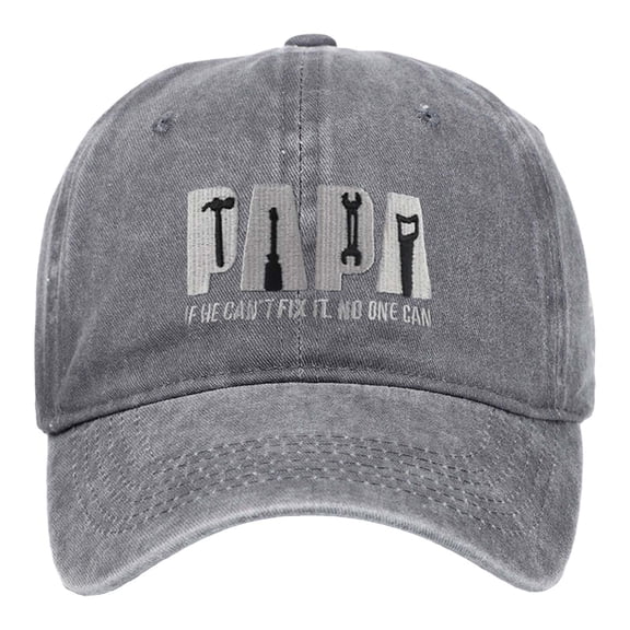 AirLoni Baseball Caps For Dad Beautifully Washed Deformed Summer Sun Cap Embroideried With Letter Papa Cotton Cap Gifts Grey,One Size