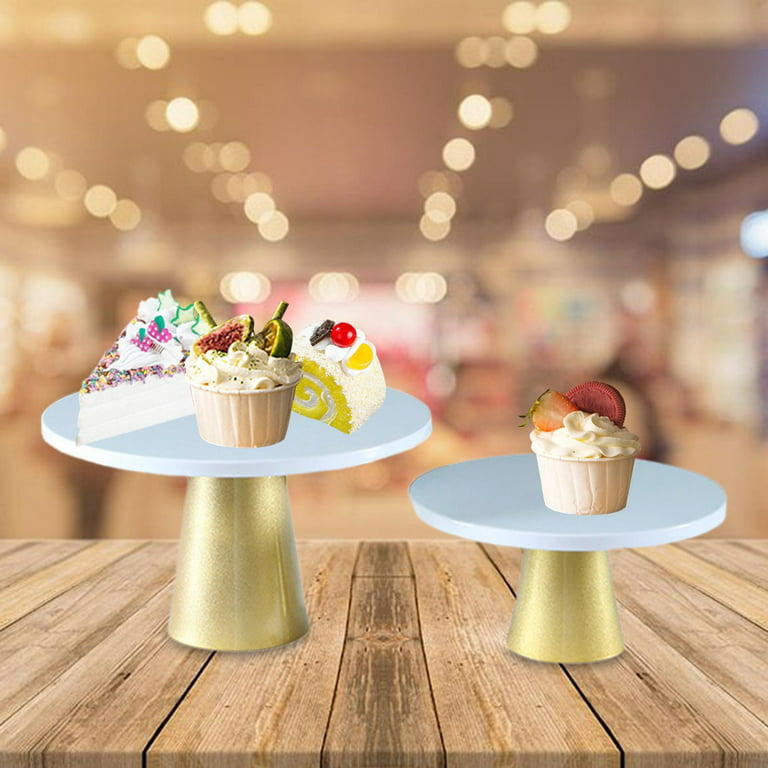 2 Pieces Round Cake Stand Accessories Bakery Stand Rack Display