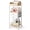 White, variant on Olakee Floor Makeup Storage with Drawers, 360° Swivel Casters & Optional Foot Pads, Black