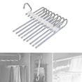 thumbnail image 3 of Injueey Multi Layer Folding Pants Hangers Slack Hotel Rack Hanging Wardrobe Travel Almacenamiento y organización del hogar violeta claro 33.2x24 cm, 3 of 6