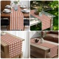 thumbnail image 5 of Red Buffalo Plaid Table Runner 70 Inches Long,Farmhouse Checkered Boho Vintage Cotton Linen Table Runners Dresser Scarves,Fabric Tabletop Scarf Furniture Cover for Home Dinner Party 13"x70", 5 of 9