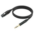 thumbnail image 1 of Cable Interconexión Señal Equilibrada Conector XLR 1M A TRS 1/4 Pulgadas Y 6 35mm, 1 of 5