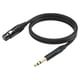 thumbnail image 1 of Cable Interconexión Señal Equilibrada Conector XLR 2M A TRS 1/4 Pulgadas Y 6 35mm, 1 of 5