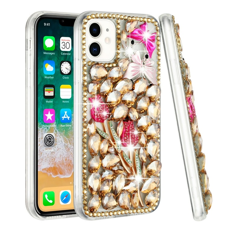 For Apple iPhone Plus/7 Plus/6 6S Plus Bling Crystal 3D Full
