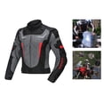 thumbnail image 1 of Chaqueta Impermeable shamjiam para motocicleta Malla transpirable reflectante Unisex XL negro, 1 of 8