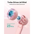 thumbnail image 3 of Ventilador portátil 3 en 1 Aecooly, color rosa, recargable por USB, batería de 22 horas, 3 of 9