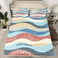thumbnail image 2 of Feelyou Polkadots Striped Full Size Sheets for Kids, Chic Minimalst Bed Sheets, Abstract Geometric Sheet Sets, Super Cozy Room Decor, 4pcs, 2 of 7