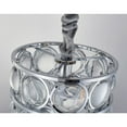 thumbnail image 3 of Bethel Chrome Metal Frame Single Pendant Light With Clear Magnifying Glass, 3 of 6