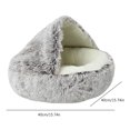 thumbnail image 3 of Cat House All Seasons Cat Sleep Bag Warm Basket Cojín suave (Café 40 * 40 cm), 3 of 8