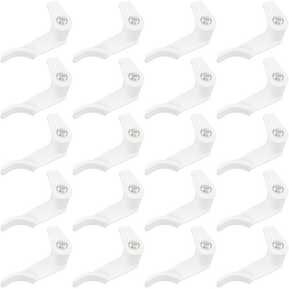 shiyou-20PCS White LED Plastic Ceiling Light Fixed Clips Light Mounting Brackets Holder Strip Light Mounting Brackets for Lamp Socket Light Fixture