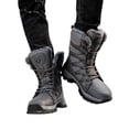 thumbnail image 3 of NOKIO Men'S Ice-Cold High-Top Boots Fashion Couples Men Winter Water Proof Flat Lace Up Keep Warm Snow Boots Comfortable Mid Boots Shoes Men'S Anti-Cold Snow Boots, 3 of 5