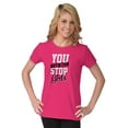 thumbnail image 4 of Cannot Stop Girls Feminist Equality Womens Fitted Plus Size Graphic Tee Brisco Brands 3X, 4 of 5