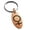 Rose, variant on Stainless Steel Solar System Planetary Venus Engraved Small Oval Charm Keychain Keyring