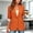 Orange, variant on Vinsonshop Blazers for Women Business Casual Single Button Lapel Work Office Suit Jacket Long Sleeve Striped Cuff open front Coat Outerwear Beige L
