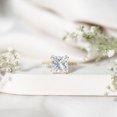 thumbnail image 5 of Rosec Jewels Lab Grown Diamond Princess Cut Engagement Ring 5 Carat - IGI Certified Diamond Solitaire Ring - E-VS1 Quality, 18K Yellow Gold, US 12.50, 5 of 9