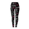 thumbnail image 4 of QUINDOS Valentine's Day Leggings for Women Butt Lifting High Waist Heart Print Full Length Yoga Pants, 4 of 4
