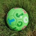 thumbnail image 3 of Mini balón de fútbol de 6 pulgadas para niños más pequeños, balón de espuma tamaño 2, balones pequeños de entrenamiento de fútbol, ​​suave y elástico, Verde Macarena Balón de fútbol para niños, 3 of 7