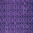 thumbnail image 1 of Ahgly Company Indoor Square Abstract Purple Modern Area Rugs, 4' Square, 1 of 4