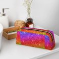 thumbnail image 7 of Uemuo Colorful Glitter Printed Leather Pencil Case, Pencil Pouch, Portable Pencil Bag, Pen Case for& Office, 7 of 7