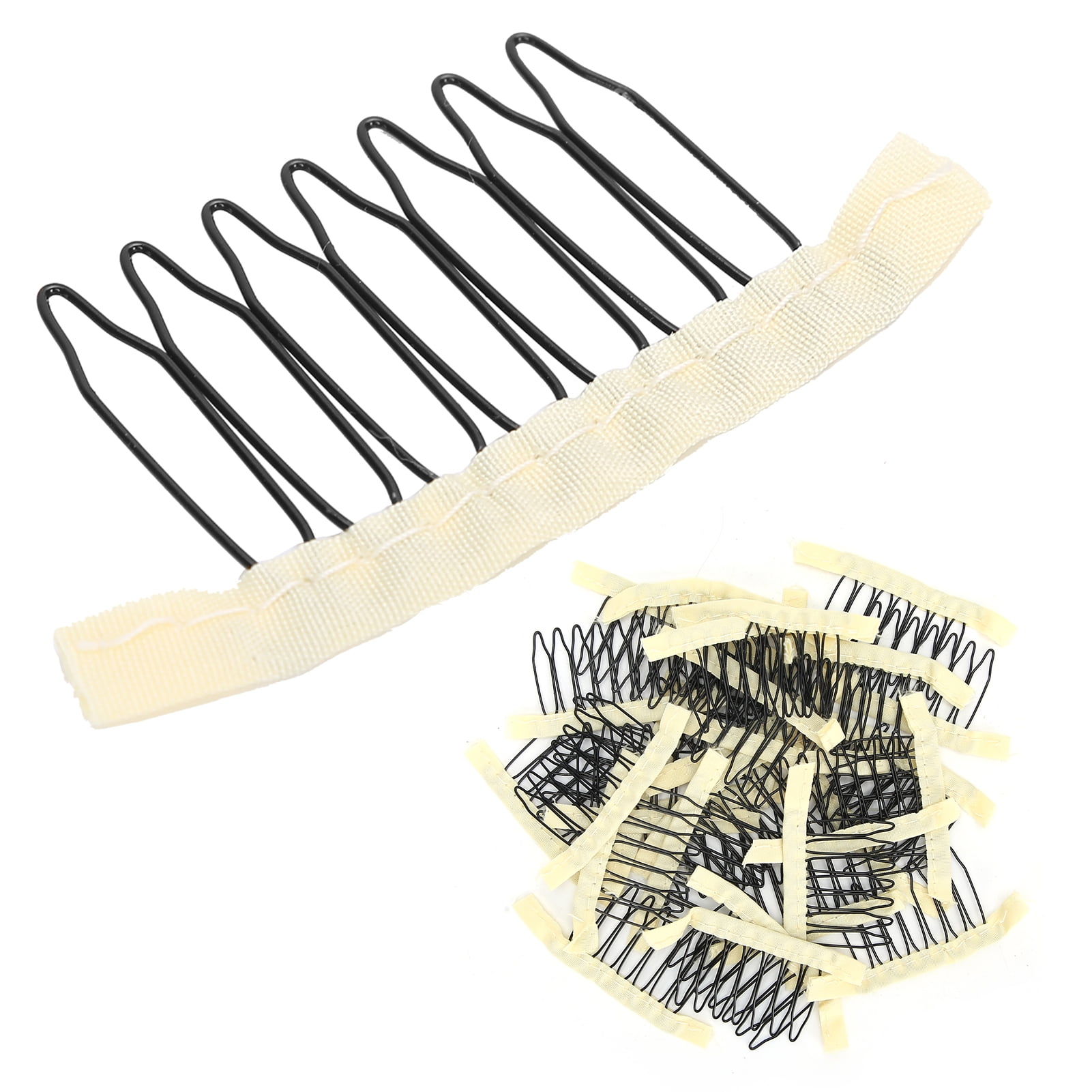 Fugacal Comb Clips, Hairpiece Cap Comb Clips Arc Design For Woman For
