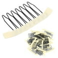 thumbnail image 4 of Wig  Comb, Excellent Effect Wig Comb Clips with 30pcs for Barber Shop Black,Coffee,Beige, 4 of 7