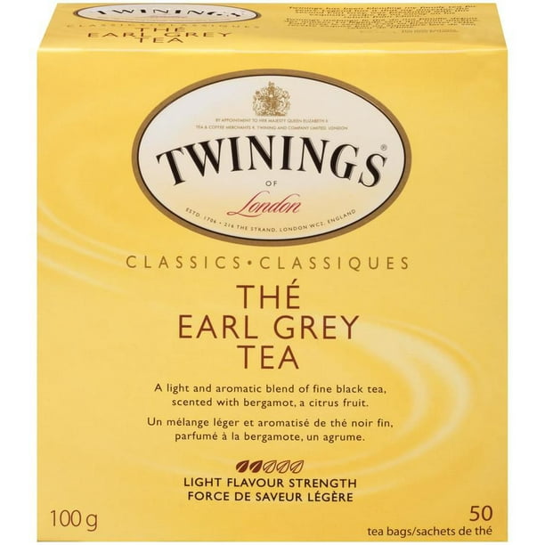 Twinings Thé Earl Grey 50 sachets de thé