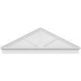 thumbnail image 3 of Ekena Millwork 72"W x 24-7/8"H x 2-3/4"P (Pitch 6/12) Peaked Cap 3 Spoke Architectural Grade PVC Combination Pediment, 3 of 8