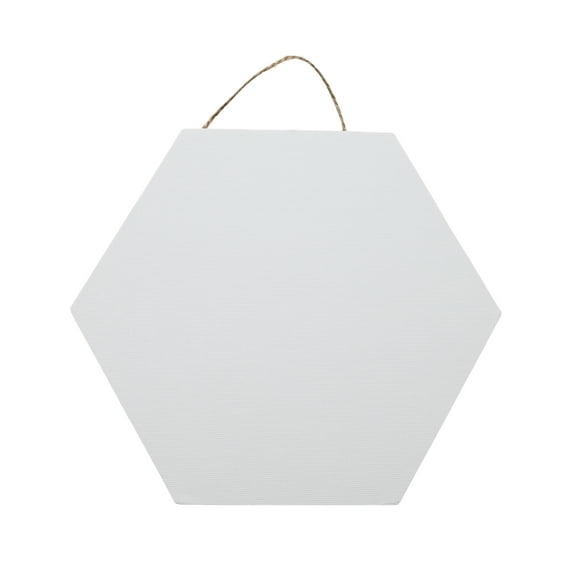 Hello Hobby Hexagon White Canvas Board for All Ages - Art Board & Canvas