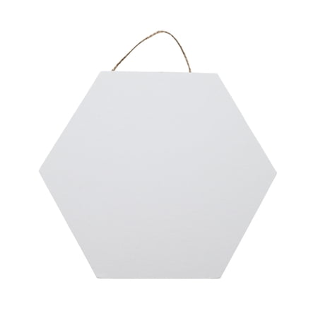 Hello Hobby Hexagon White Canvas Board for All Ages - Art Board & Canvas