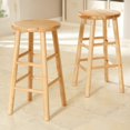 thumbnail image 3 of Winsome Wood Tabby 24? Beveled Seat Stools, 2PC, Multiple Finishes, 3 of 5