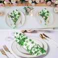 thumbnail image 2 of Cloth Napkins Set of 6 - 20x20 Inches, St. Patrick's Day Washable Reusable Table Napkins, Spring Green Lucky Four-leaf Grass Soft & Absortbent Dining Napkin for Party Wedding Hotel Restaurant, 2 of 8