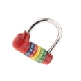 thumbnail image 2 of Maoww Waterproof 4 Digit Combination Safe Padlock Silver Lock Locker Gym Number Red Type 1, 2 of 6