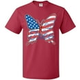 thumbnail image 3 of Inktastic Patriotic Butterfly T-Shirt, 3 of 5