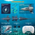 thumbnail image 5 of Remote Control Mosasaurus Dinosaur Toys for Boys Kids, Rechargable Swimming Pool High Simulation Toys, Electric RC Sea Monster with Light & Spray Water Birthday Gift for Ages 3 4 5 6 7 8 9, 5 of 6