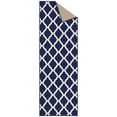 thumbnail image 2 of Ottomanson Non-Slip Hallway Runner Rug 20" x 59" Perfect for High Traffic Areas, Navy Trellis, 2 of 12