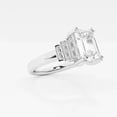 thumbnail image 2 of Ariana Jewel 2.3 Ct Emerald Cut Lab Created Diamond Engagement Ring - 14K White Gold Plated - Solitaire with Accents Wedding Ring for Her - Perfect Women’s Bridal Jewelry for Gifting and Daily Wear, 2 of 2