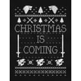 thumbnail image 2 of Christmas Is Coming Ugly Christmas Sweater Women Sweatshirt Small Black, 2 of 5