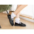 thumbnail image 4 of TZYDMN Women Ruffle Socks,Lace Ankle Frilly Comfortable Princess Socks with Bow, 3 Pairs, 4 of 4