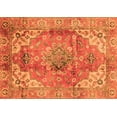thumbnail image 1 of Ahgly Company Indoor Rectangle Abstract Orange Modern Area Rugs, 7' x 9', 1 of 4