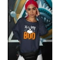 thumbnail image 2 of He's My Boo Sweatshirt Women -Image by Shutterstock, Female 5X-Large, 2 of 4