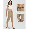 thumbnail image 5 of BALEAF Women's Swim Pants Quick Dry 15" Long Swim Capris UPF50+ Swimming Board Shorts with Liner and Pockets Brown XXL, 5 of 7
