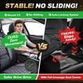 thumbnail image 6 of AQBDDBQ Car Seat Cover Fit for Nissan Rogue 2008-2026 Faux Leather Waterproof Comfort Car Seat Covers Lumbar Support Compatible Airbag Gray,Full Set(2 Row 5 Seats), 6 of 10