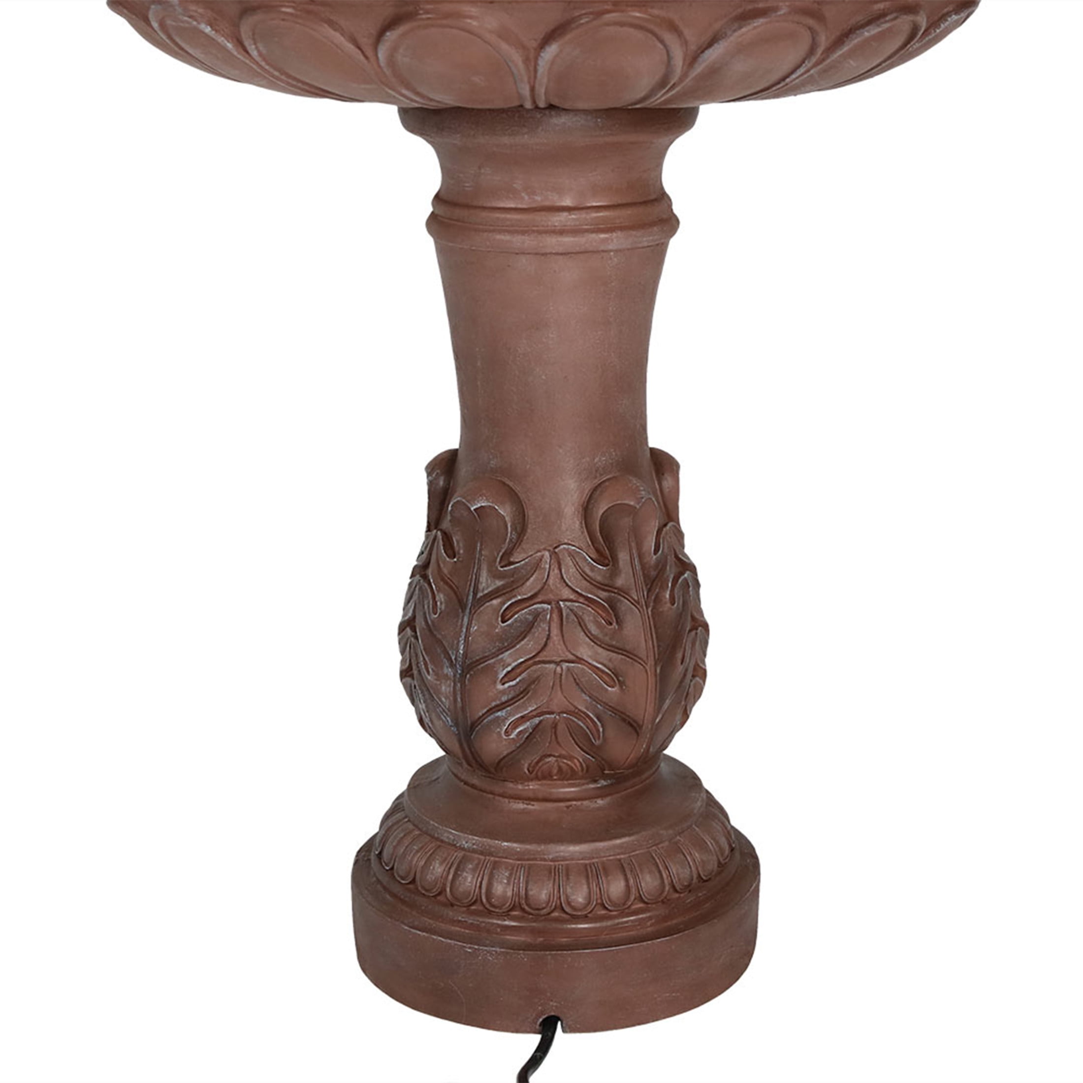 Sunnydaze Dove Pair Traditional Resin 3-Tier Outdoor Water Fountain