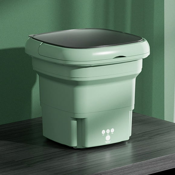 Nouvelle Mini Machine à Laver Pliable pour Vêtements de Bébé, sous-Vêtements Ou Petits Articles, Laveuse Turbine Pliable Portable avec Panier d'Égouttage pour Appartement, Dortoir, Camping, Voyage