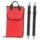 thumbnail image 1 of Bolsa para baquetas, bolsa gruesa de gran capacidad para baquetas, bolsa portátil colgante para baquetas, cepillos, mazos de hasta 12 pares , Rojo 24 palos Rojo 24 palos Baoblaze Bolsa de mazo de tambor, 1 of 8