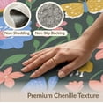 thumbnail image 6 of ODIKA 4'x6' Multicolor Floral Merrick Design Washable Area Rug Vibrant Botanical Pattern with Butterflies for Bedroom, Reading Nook, Pet Friendly & Non-Shedding, 6 of 7