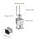 thumbnail image 2 of Uxcell 12 piezas 21G agujas de dispensación de acero inoxidable, tubo de aguja de pegamento de 1/4" punta roma, 2 of 7