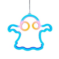 Luoshdecor Halloween Ghost LED Window Lights ,Cute Ghost Light Halloween Decoration for Wall Decor, for Window Door